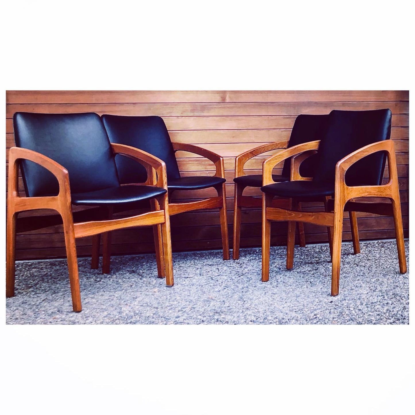 SOLID TEAK ARMCHAIR ACCENT or DINING CHAIRS- SOLD AS PAIRS