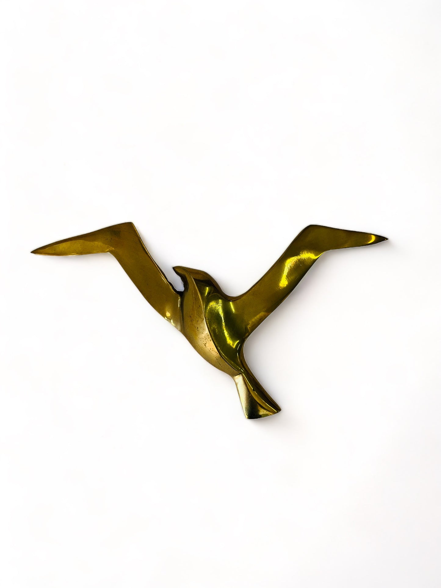 PAIR BRASS BIRD DECOR WALL HANGING all JOHNATHON LIVINGSTON SEAGULL