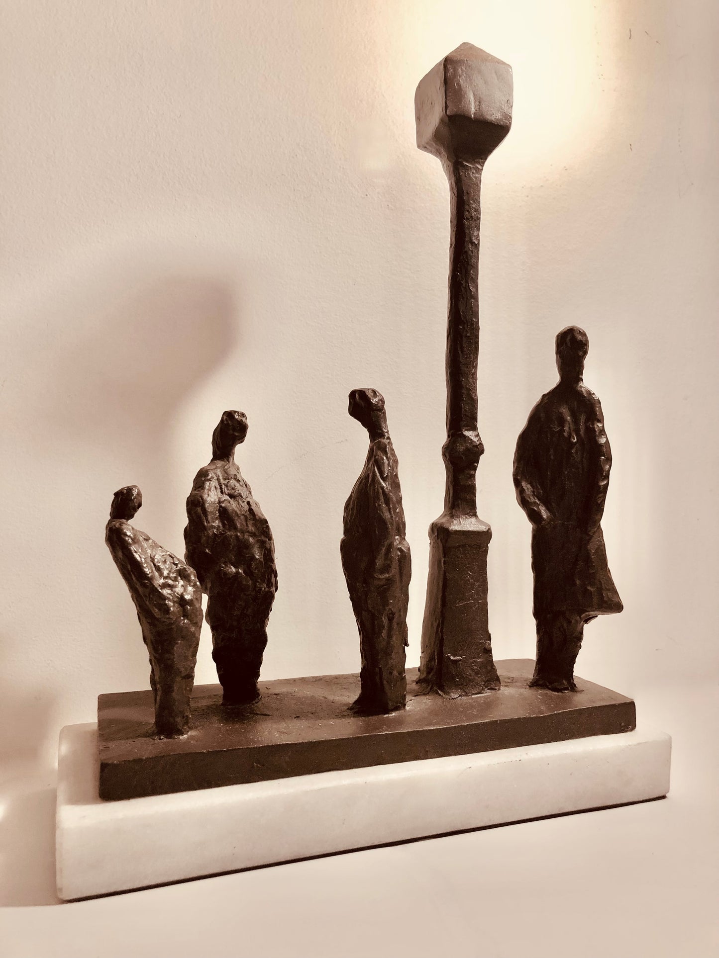 UNSIGNED BRONZE MAQUETTE in the style of WILLIAM McELCHERAN