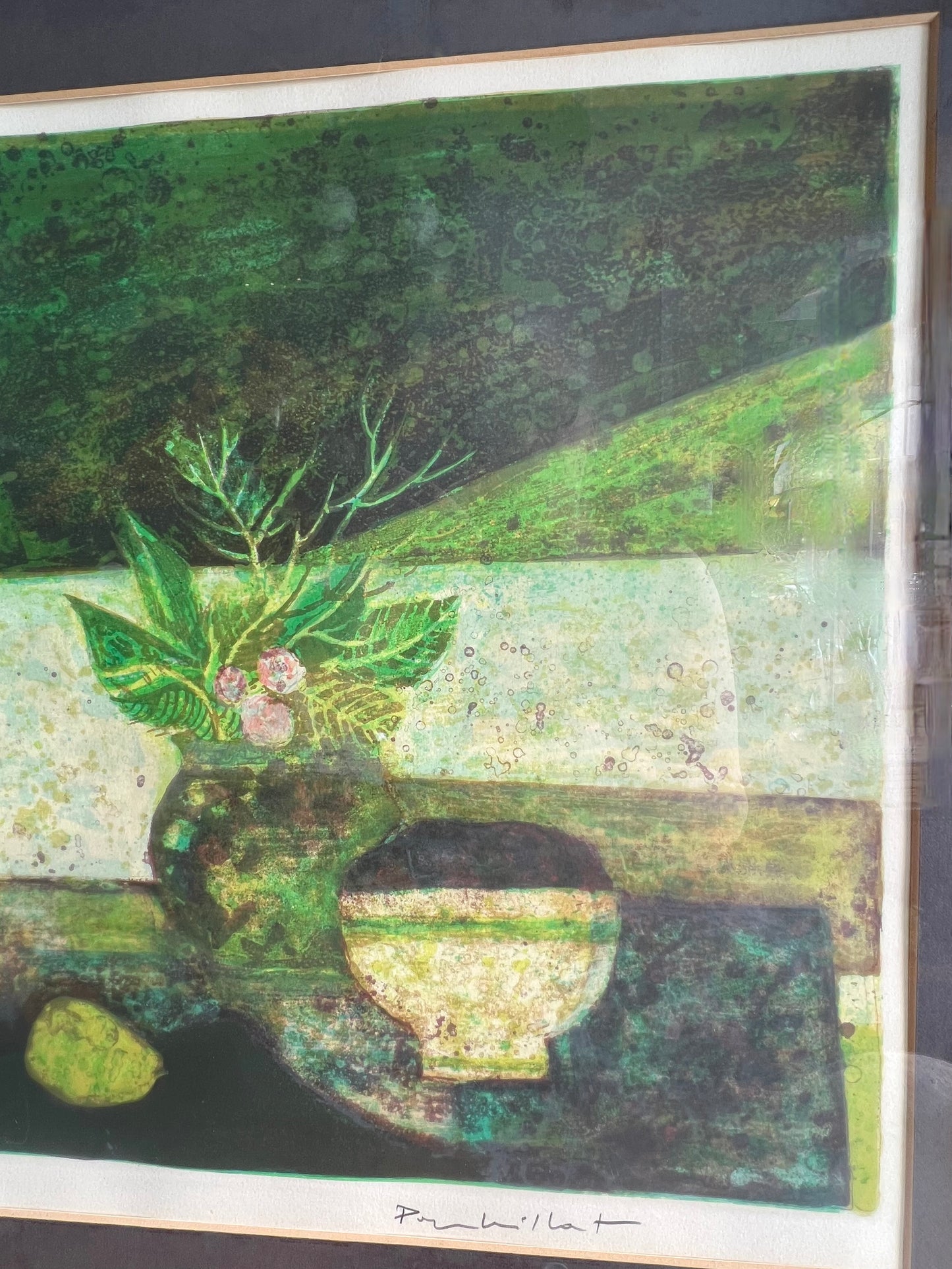 GARDENERS & PLANT PERSONS DELIGHT: STUDIO ART 'NATURE MORTE' by FRENCH ARTIST JEAN-PIERRE POPHILLAT