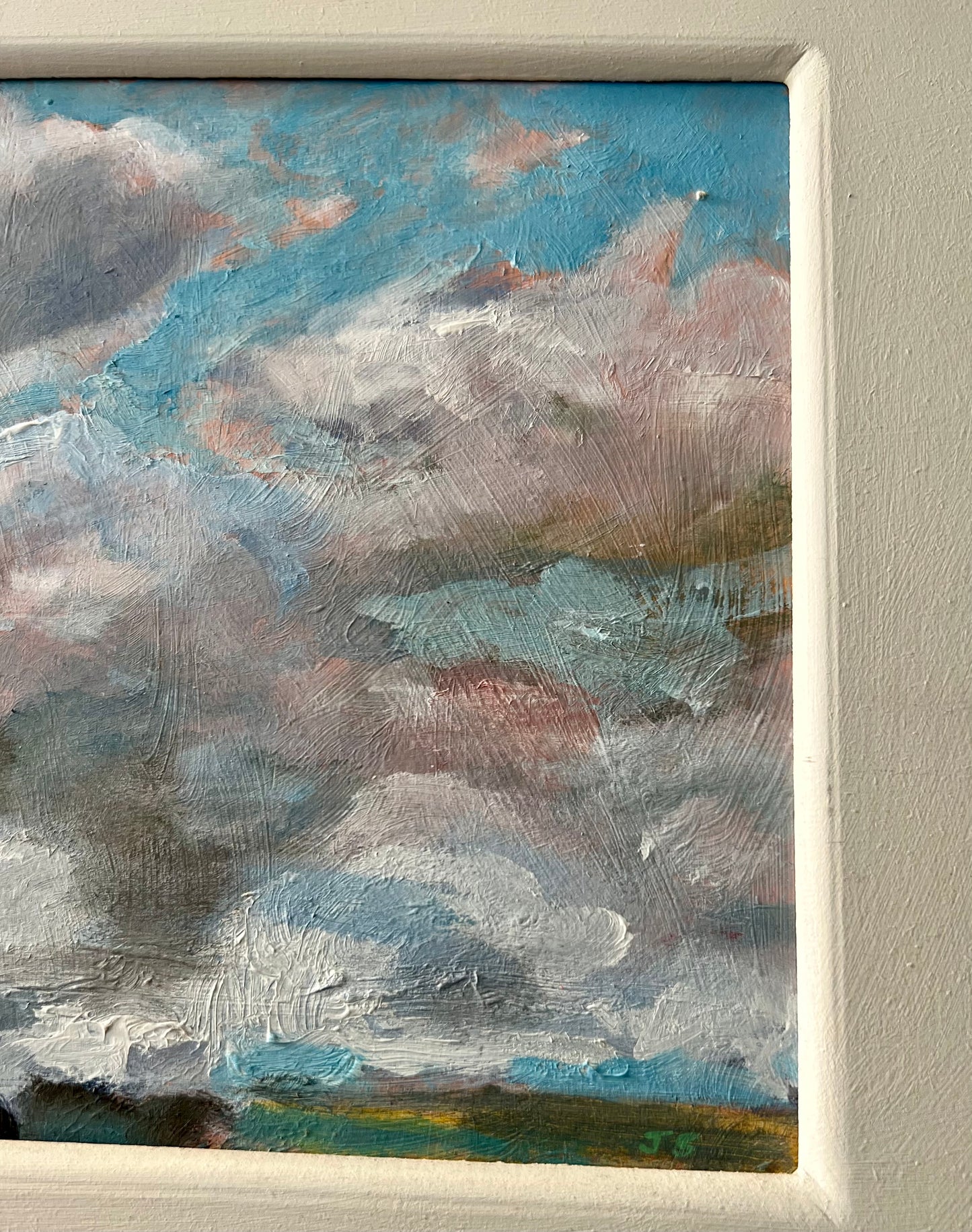 CANADIAN LISTED ARTIST JIM STOKES 'ROLLING CLOUD' ACRYLIC on PANEL PAINTING