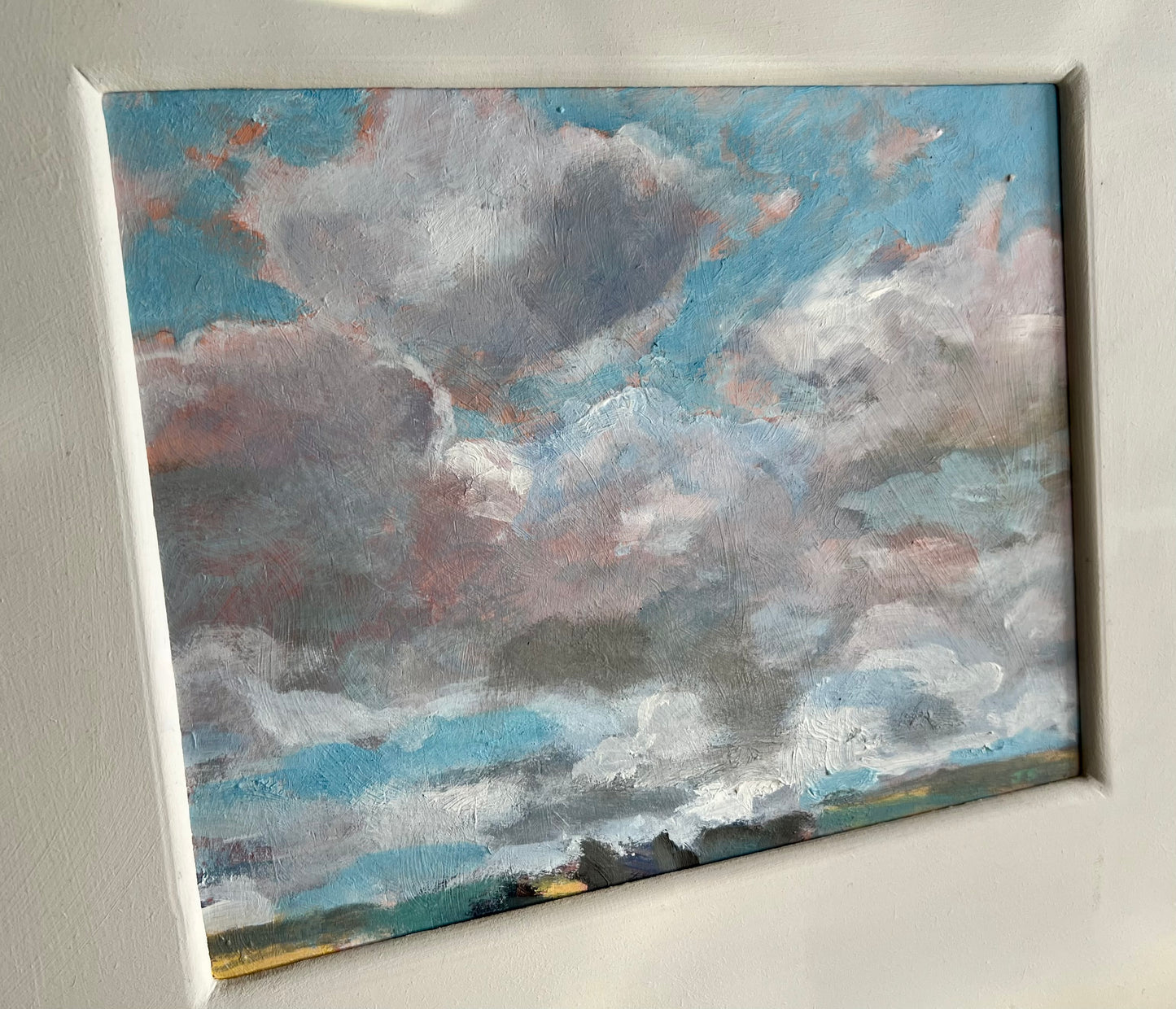 CANADIAN LISTED ARTIST JIM STOKES 'ROLLING CLOUD' ACRYLIC on PANEL PAINTING