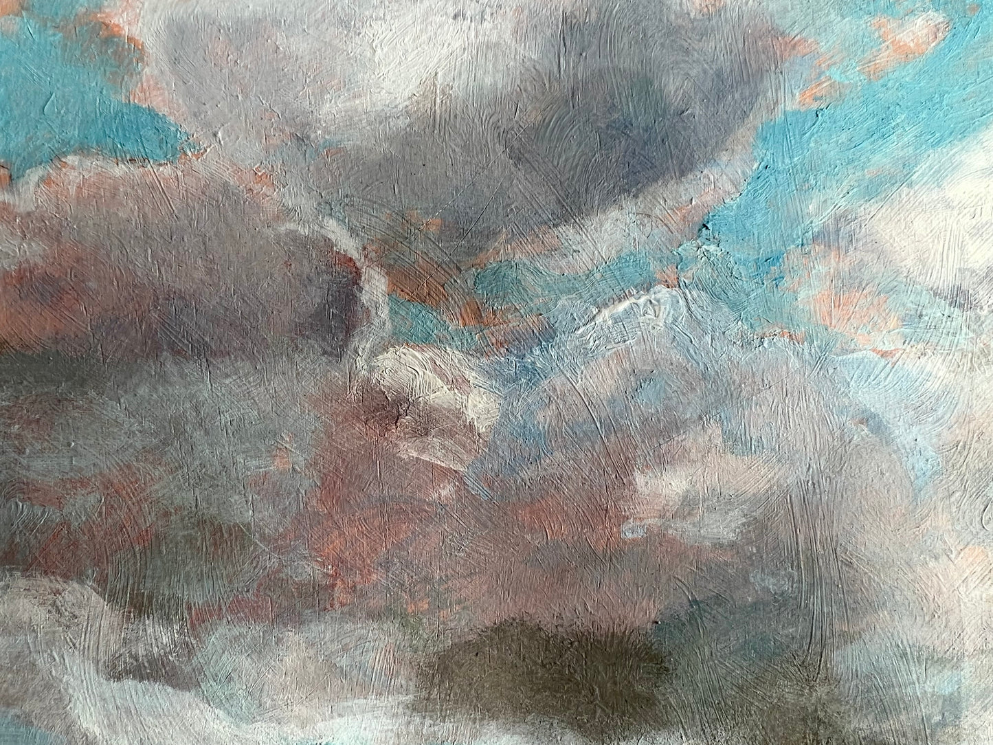 CANADIAN LISTED ARTIST JIM STOKES 'ROLLING CLOUD' ACRYLIC on PANEL PAINTING