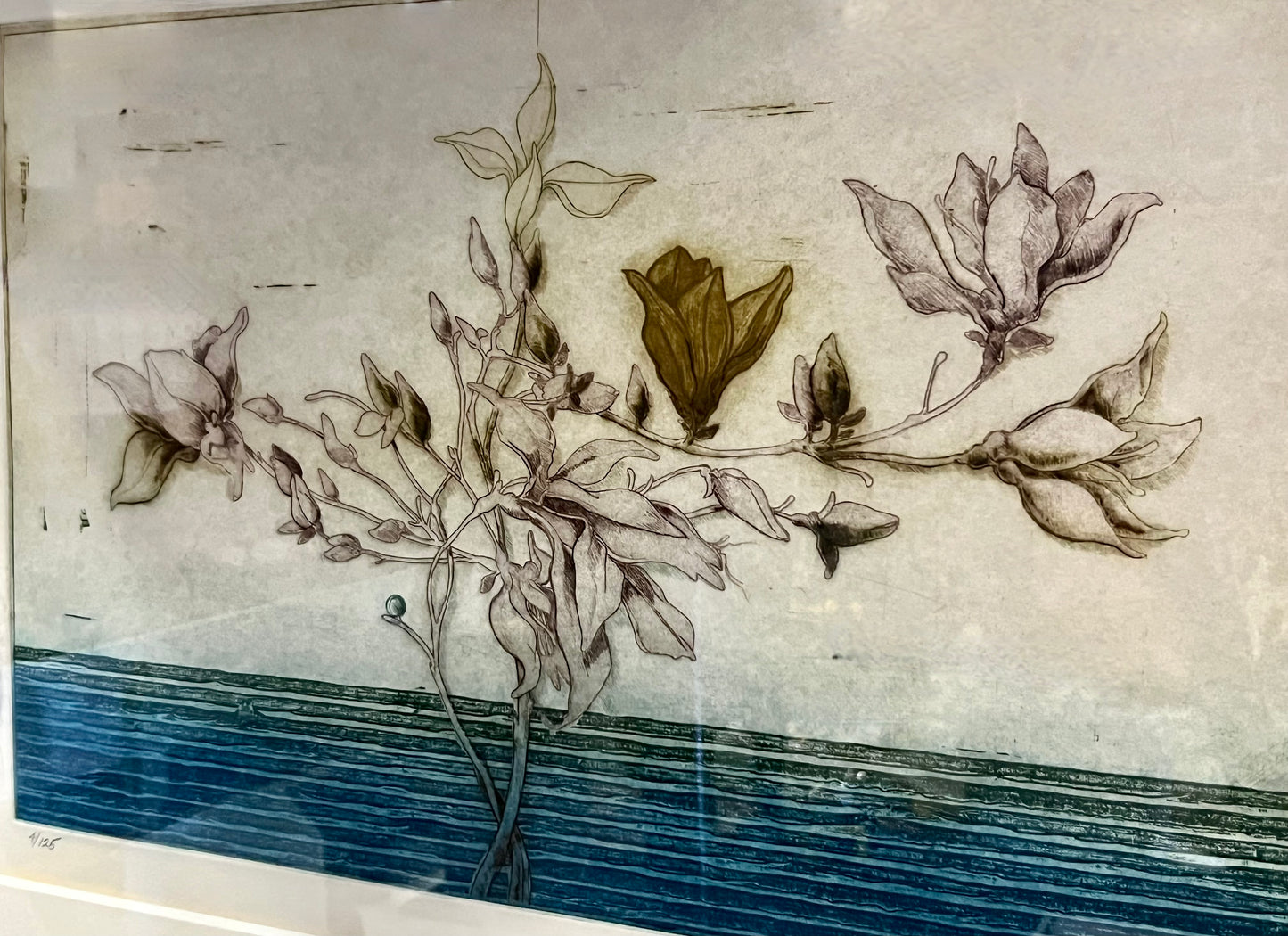 MIGUEL HERRERA GORGEOUS ETCHING AQUATINT BEAUTIFULLY PROFESSIONAL ARCHIVAL MATT & GLASS FRAMING IN SOLID CUSTOM TEAK
