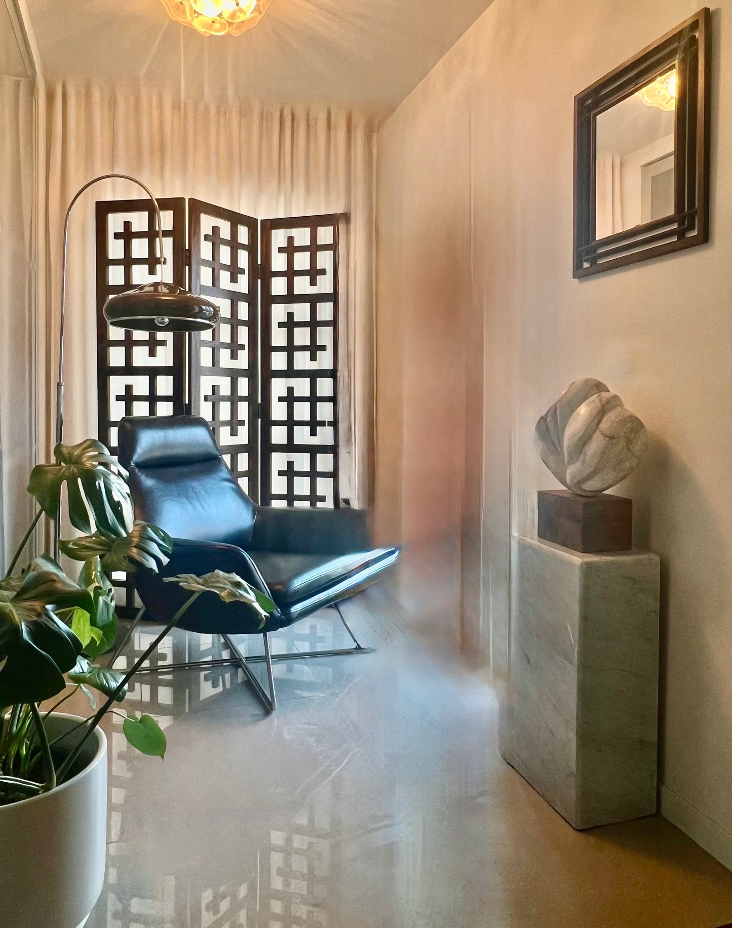 SOLID WOOD 3 PANEL ROOM DIVIDER SCREEN