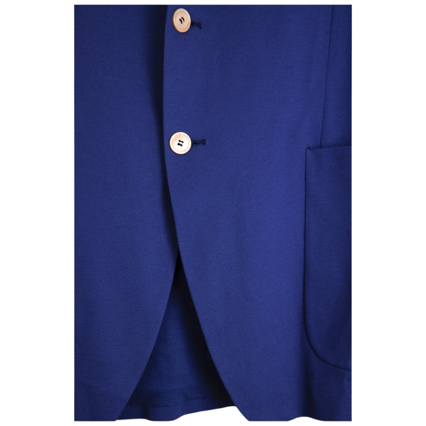 BLUE FENDI GIACCA PIQUET BLAZER JACKET w/ ORIGINAL TAGS & HANDSTITCHED DETAILS