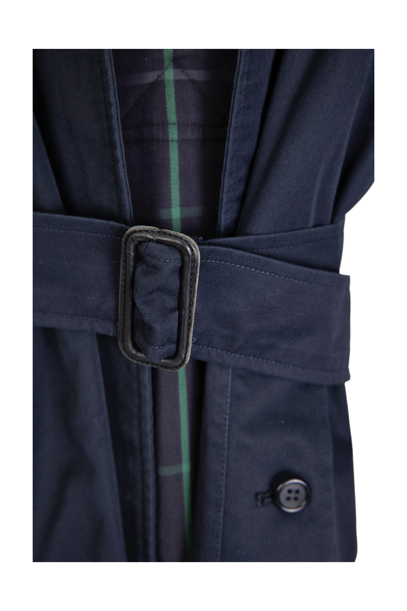 ICONIC VINTAGE BURBERRY PRORSUM NAVY BLUE TRENCH COAT