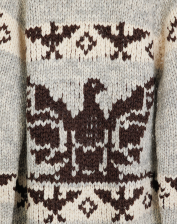 COWICHAN EAGLE WOOL KNIT SWEATER