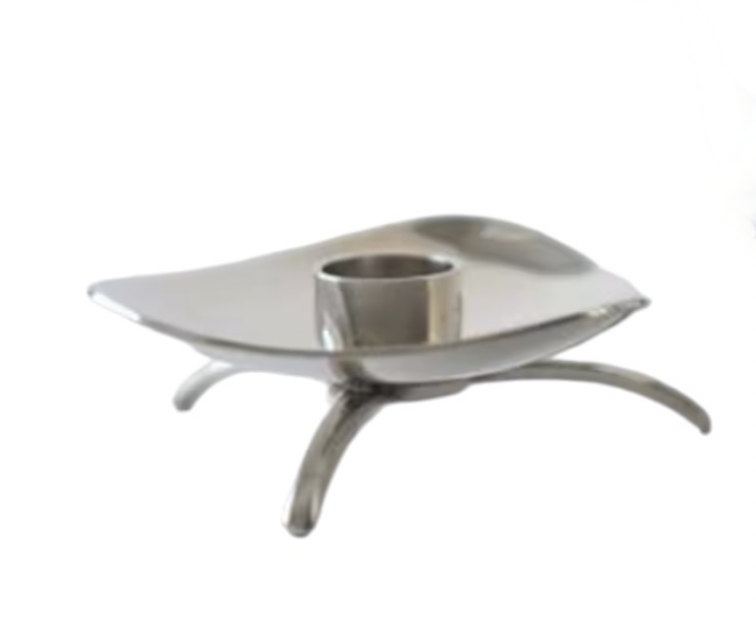 COHR ALTA VINTAGE DANISH MODERN DESIGN SILVER-PLATED CANDLESTICK HOLDERS - SET OF 3