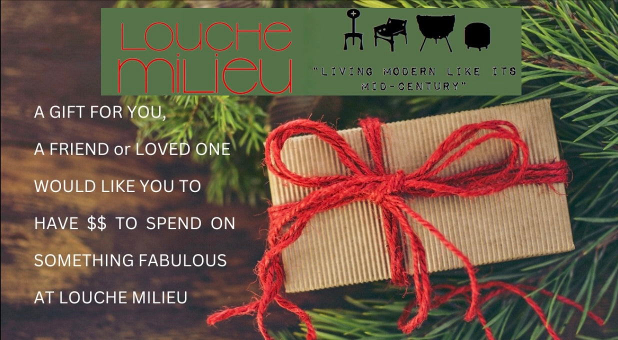 PURCHASE A LOUCHE MILIEU GIFT CARD FOR THE VINTAGE ENTHUSIAST IN YOUR LIFE