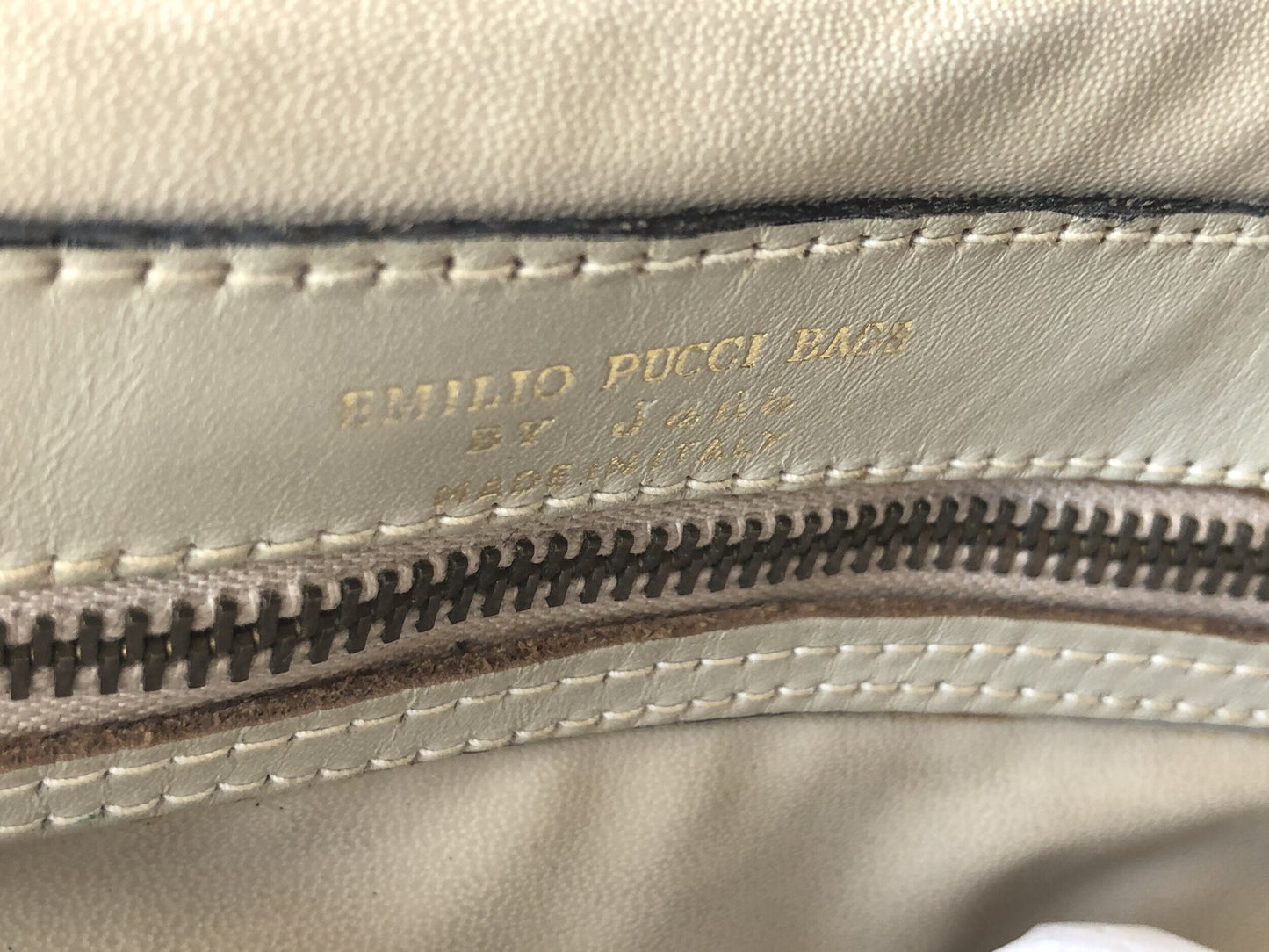 RESTORED 'EMILIO PUCCI BAG by JANA' VELVET & LEATHER TOP HANDLE HANDBAG PURSE