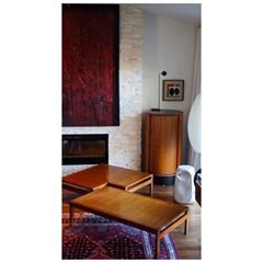 LOW TEAK CORNER TABLE by TORBEN LIND/OLEG JERLOV for FRANCE & SON for the MODULINE SERIES