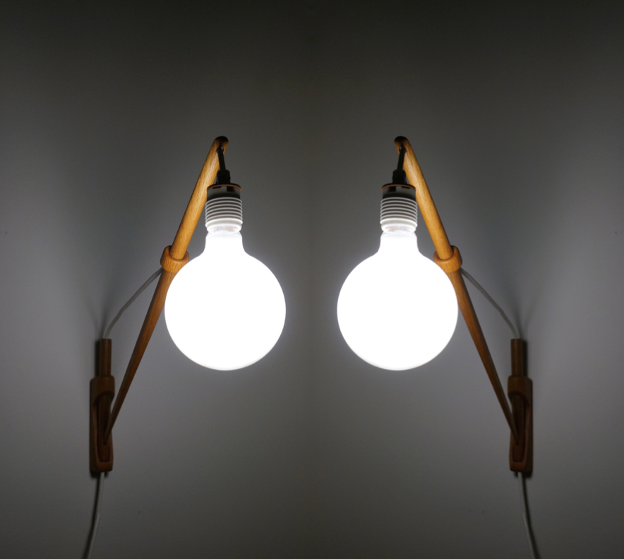 LISA JOHANSSON PAPE RARE WALL SCONCES - PAIR FINLAND