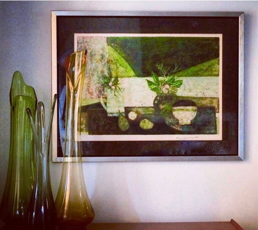 GARDENERS & PLANT PERSONS DELIGHT: STUDIO ART 'NATURE MORTE' by FRENCH ARTIST JEAN-PIERRE POPHILLAT