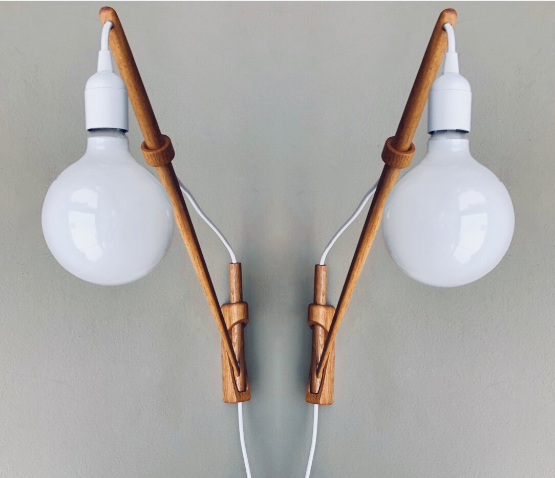 LISA JOHANSSON PAPE RARE WALL SCONCES - PAIR FINLAND