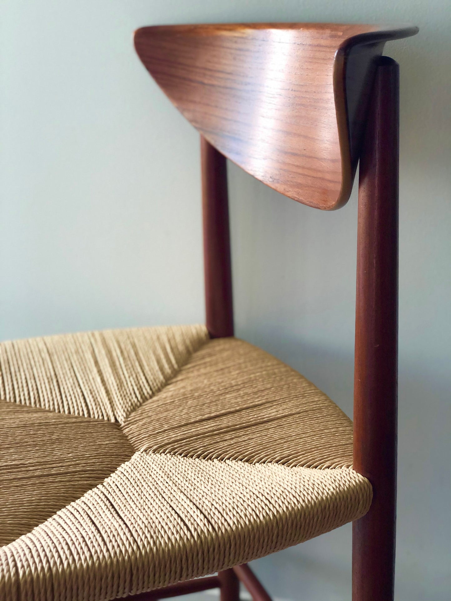 SINGLE PETER HVIDT / ORLA MOLGAARD SOLID TEAK SIDE CHAIR