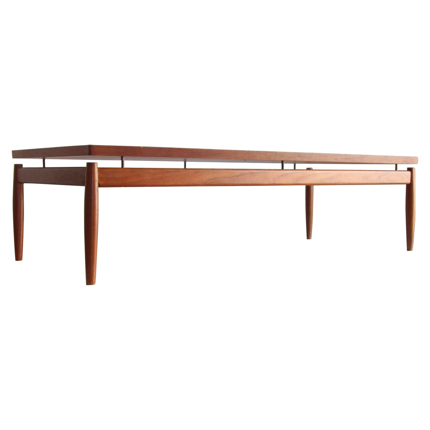 GRETE JALK for FRANCE & SON 'SAVOY SERIES' FLOATING TOP TEAK COFFEE TABLE