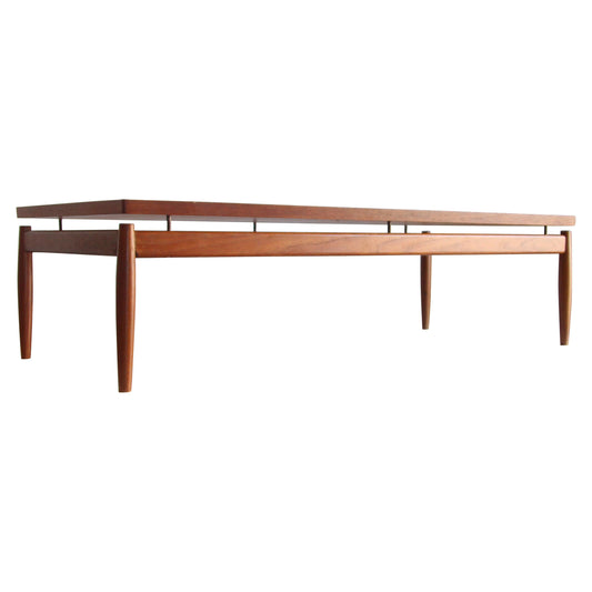 GRETE JALK for FRANCE & SON 'SAVOY SERIES' FLOATING TOP TEAK COFFEE TABLE