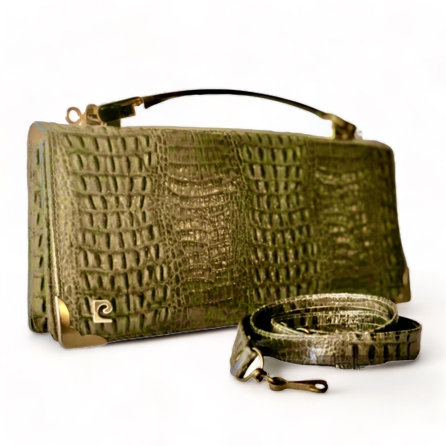 PIERRE CARDIN LEATHER CLUTCH / SHOULDER BAG