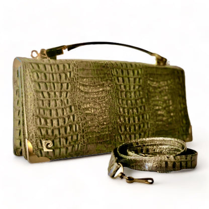 PIERRE CARDIN LEATHER CLUTCH / SHOULDER BAG