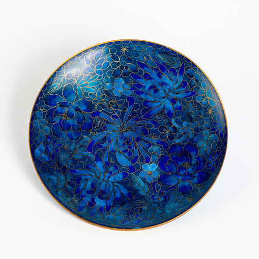 ETHEREALLY BEAUTIFUL CLOISONNÉ MASTERPIECE ENAMEL PIN DISH ART PLATE