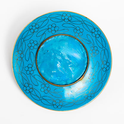 ETHEREALLY BEAUTIFUL CLOISONNÉ MASTERPIECE ENAMEL PIN DISH ART PLATE