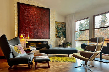 TUFTED CHAISE LOUNGE TUFTED SOFA DAYBED PROFESSIONALLY REUPHOLSTERED in MAHARAM WOOL