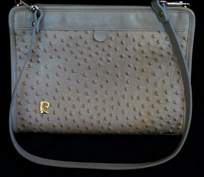 ICONIC FRENCH DESIGNER PIERRE CARDIN LEATHER CLUTCH PURSE HANDBAG W/ REMOVABLE STRAPS