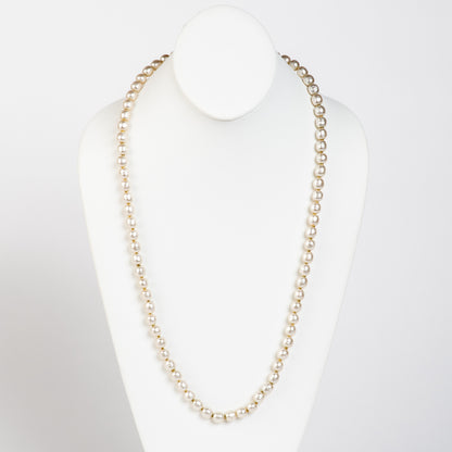 SIGNED MIRIAM HASKELL BAROQUE CHAMPAGNE COSTUME PEARL STRAND