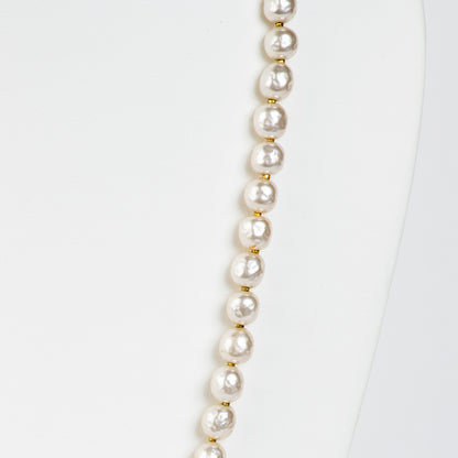 SIGNED MIRIAM HASKELL BAROQUE CHAMPAGNE COSTUME PEARL STRAND