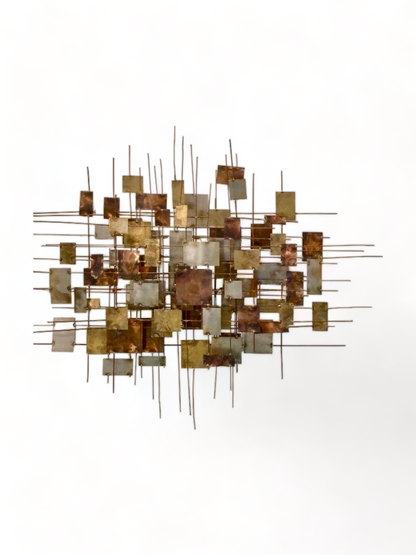 BEST MASSIVE 3 LAYER MID CENTURY 3 LAYER BRUTALIST WALL ART