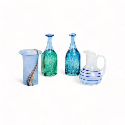 BERTIL VALLIEN for KOSTA BODA MINIATURE GLASS HANDMADE BOTTLES VASE