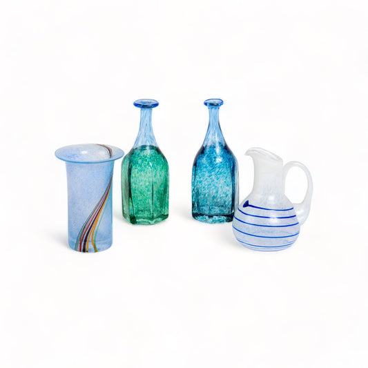 BERTIL VALLIEN for KOSTA BODA MINIATURE GLASS HANDMADE BOTTLES VASE