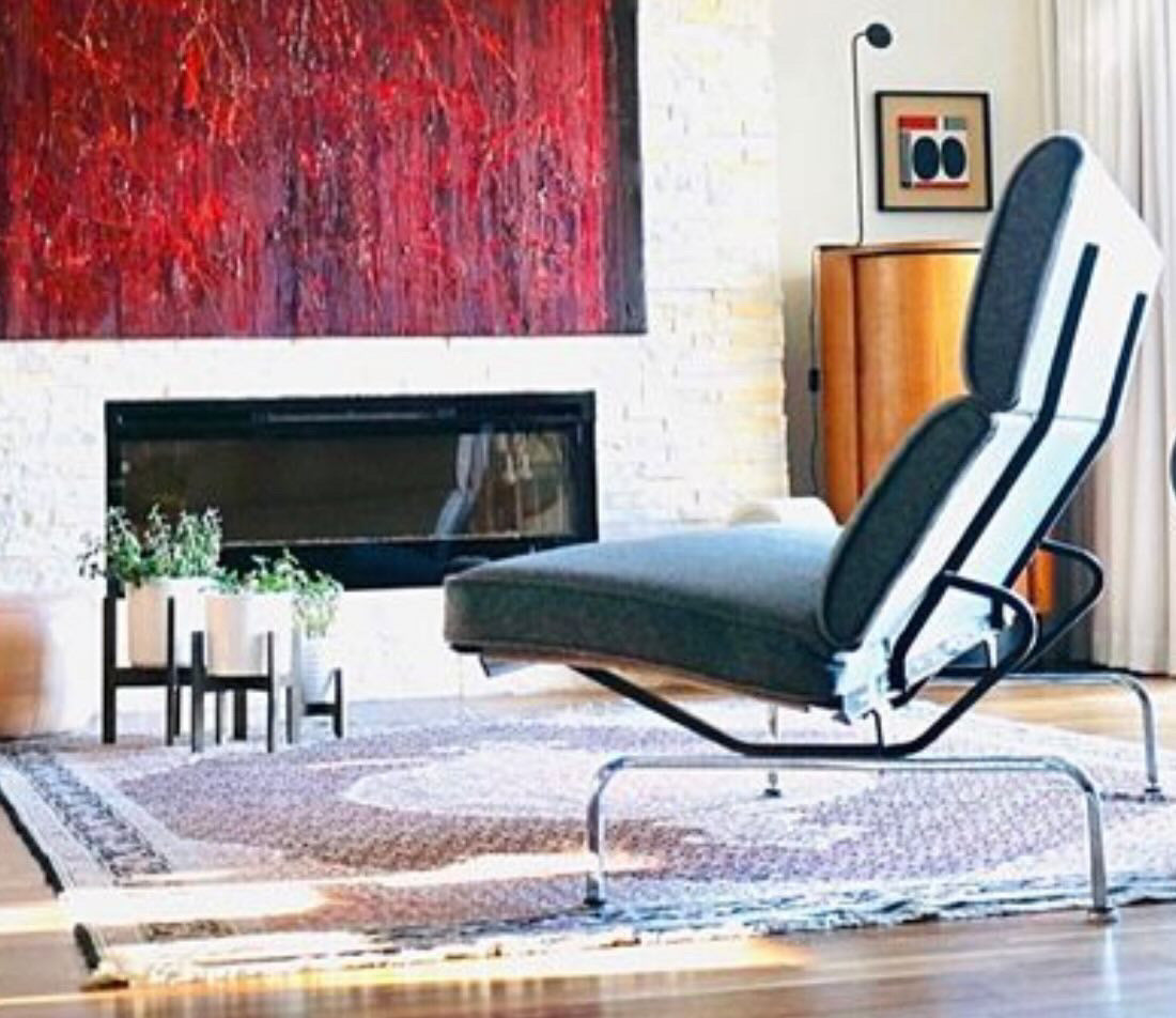 EAMES COMPACT SOFA PROFESSIONALLY REUPHOLSTERED in MAHARAM WOOL and well ICONIC