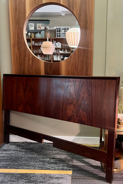 GORGEOUS ROSEWOOD MID CENTURY HEADBOARD SCANDINAVIAN DESIGN by SEFFLE SWEDEN