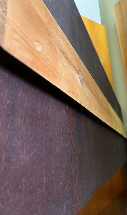 GORGEOUS ROSEWOOD MID CENTURY HEADBOARD SCANDINAVIAN DESIGN by SEFFLE SWEDEN
