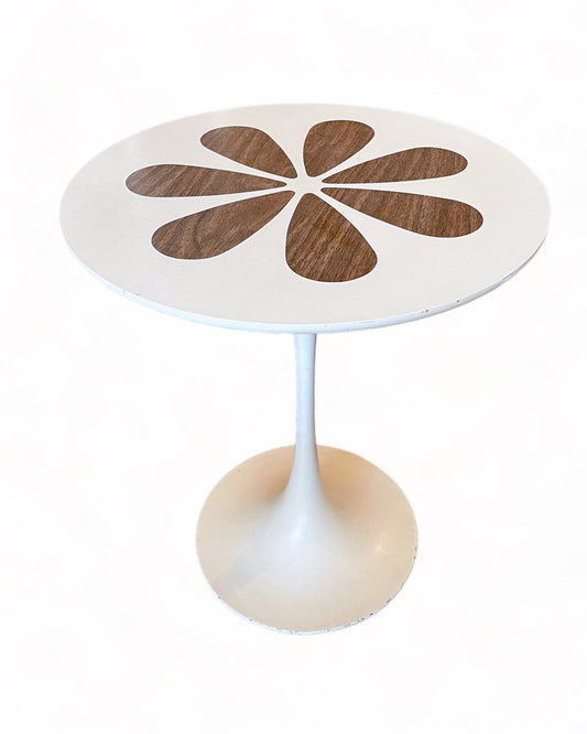 RARE PAIR BURKE TULIP SIDE TABLES