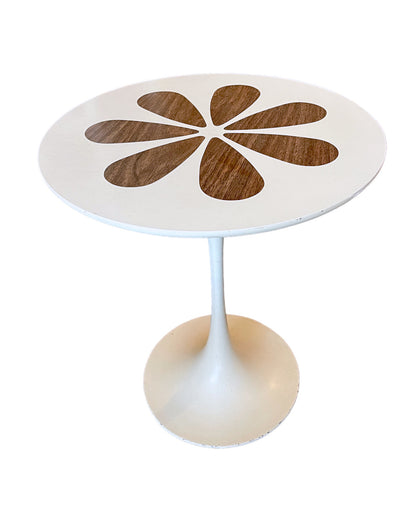 RARE PAIR BURKE TULIP SIDE TABLES