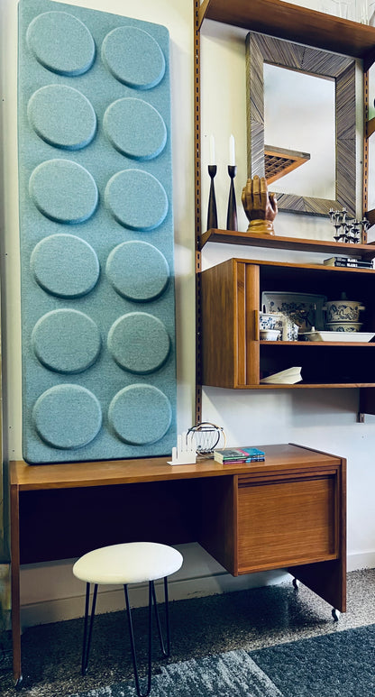MOLDED FELT DIMENSIONAL & TEXTURAL VINTAGE IKEA  "SOKNA"HEADBOARD 2008