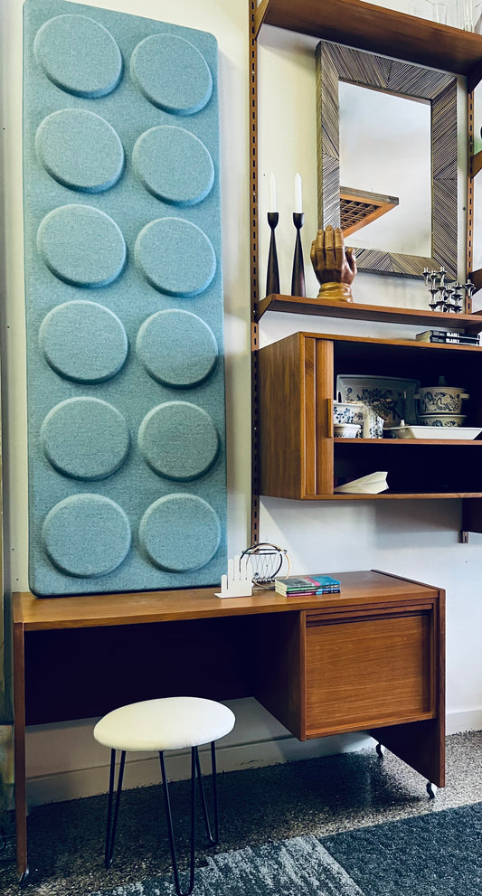 MOLDED FELT DIMENSIONAL & TEXTURAL VINTAGE IKEA  "SOKNA"HEADBOARD 2008