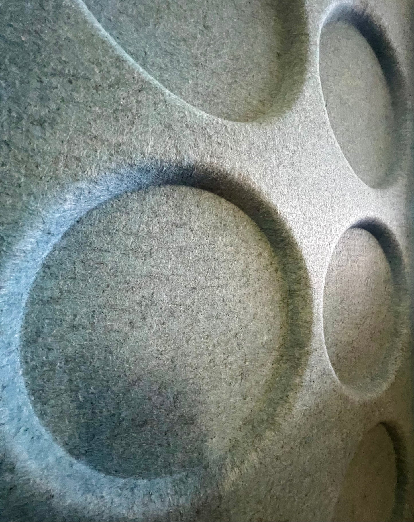 MOLDED FELT DIMENSIONAL & TEXTURAL VINTAGE IKEA  "SOKNA"HEADBOARD 2008