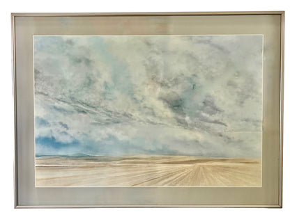 BEAUTIFUL ETHEREAL PRAIRIE LIGHT PRINT/ WELL FRAMED AND LARGE