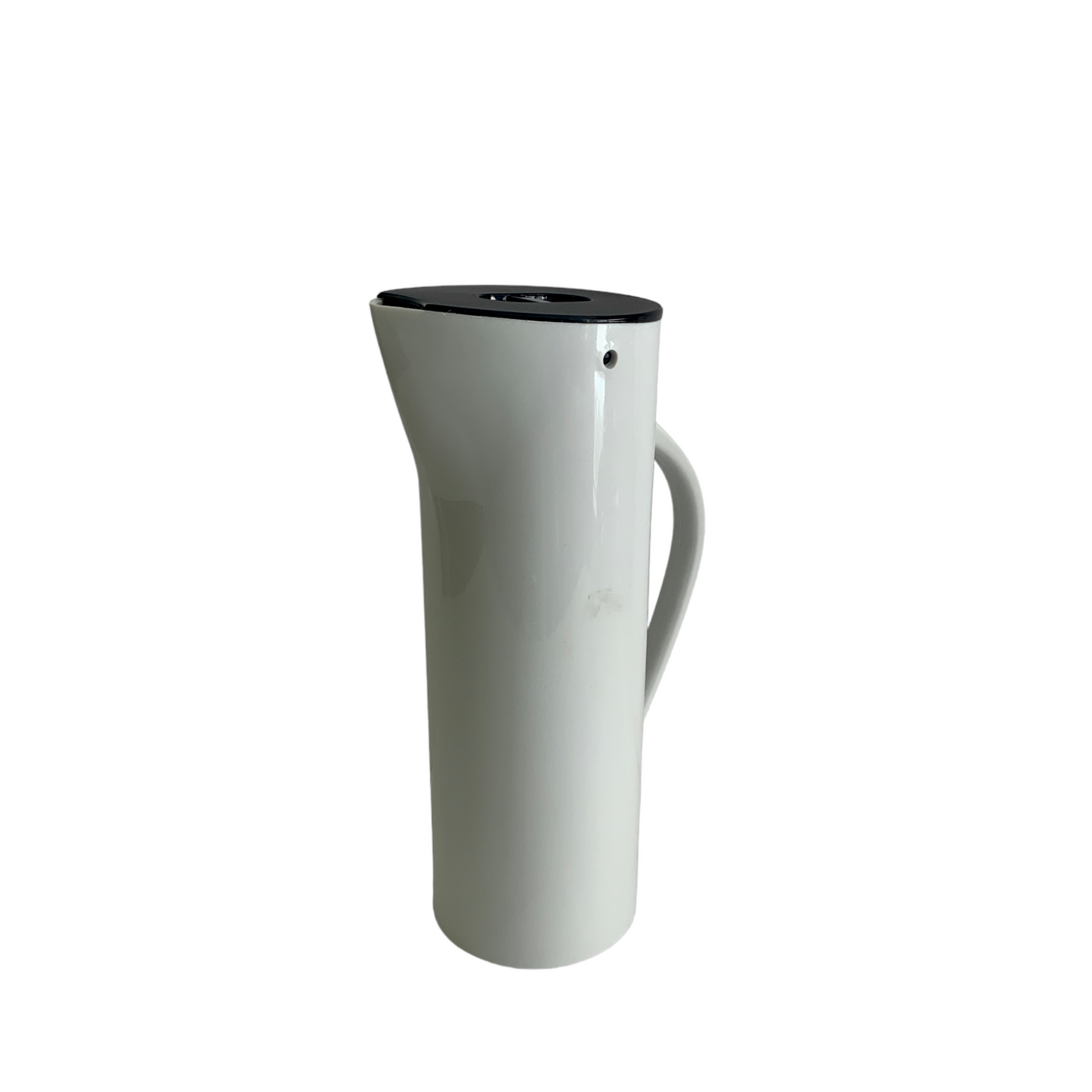 VINTAGE MADE in JAPAN WHITE/BLACK MINIMALIST LIDDED PITCHER JUG CARAFE