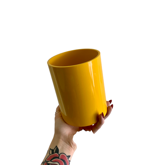 CRAYONNE BUTTERCUP YELLOW UTENSIL HOLDER VESSEL