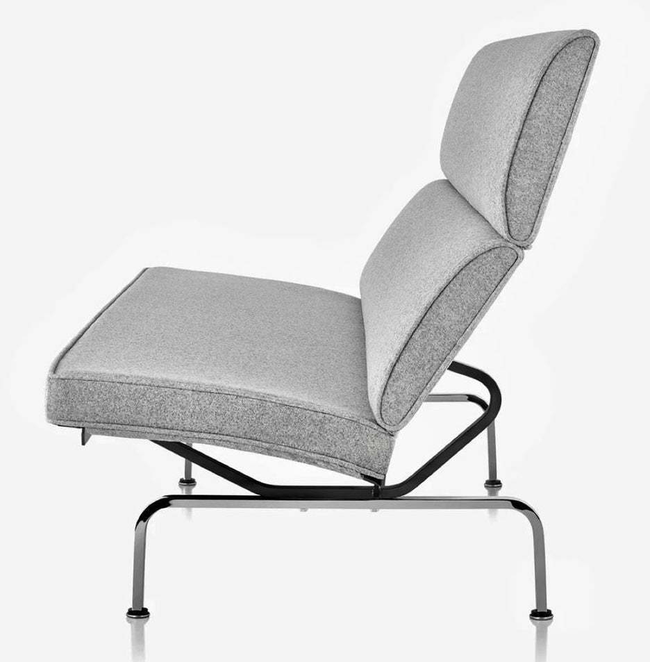 EAMES COMPACT SOFA PROFESSIONALLY REUPHOLSTERED in MAHARAM WOOL and well ICONIC