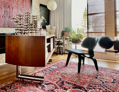 HERMAN MILLER EAMES LCW - BENT PLY WOOD LOUNGE CHAIR IN EBONY