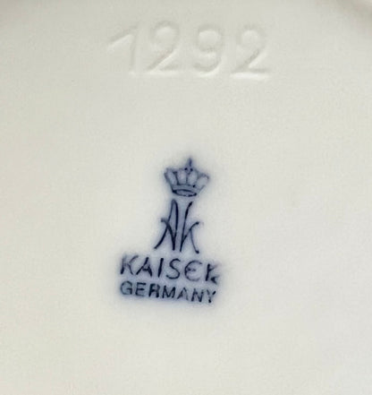 AK KAISER GERMANY MATTE BISQUE PORCELAIN CERAMIC VASE- ART NOUVEAU ROSE MOTIF