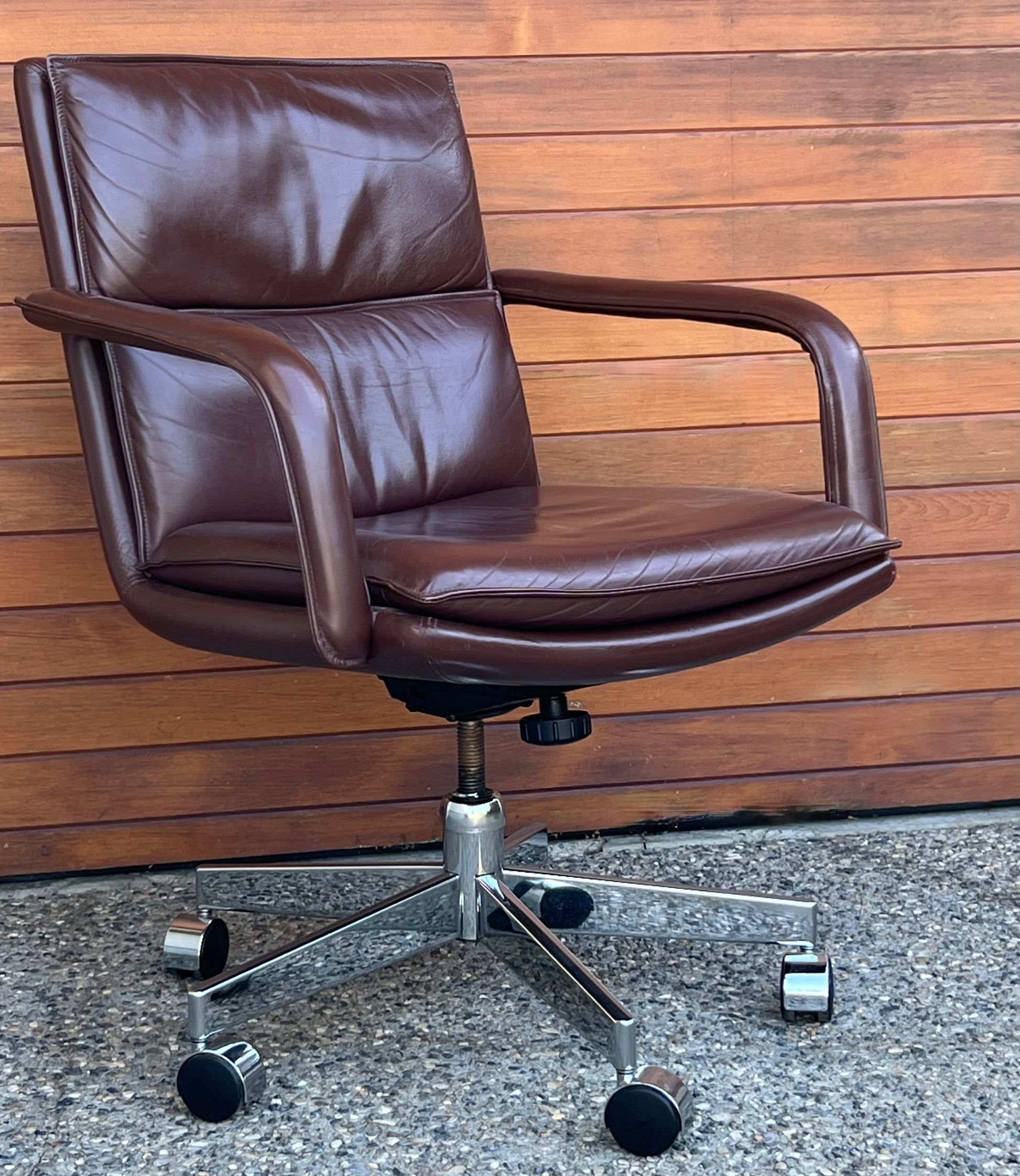 Leather rolling office chair cheap