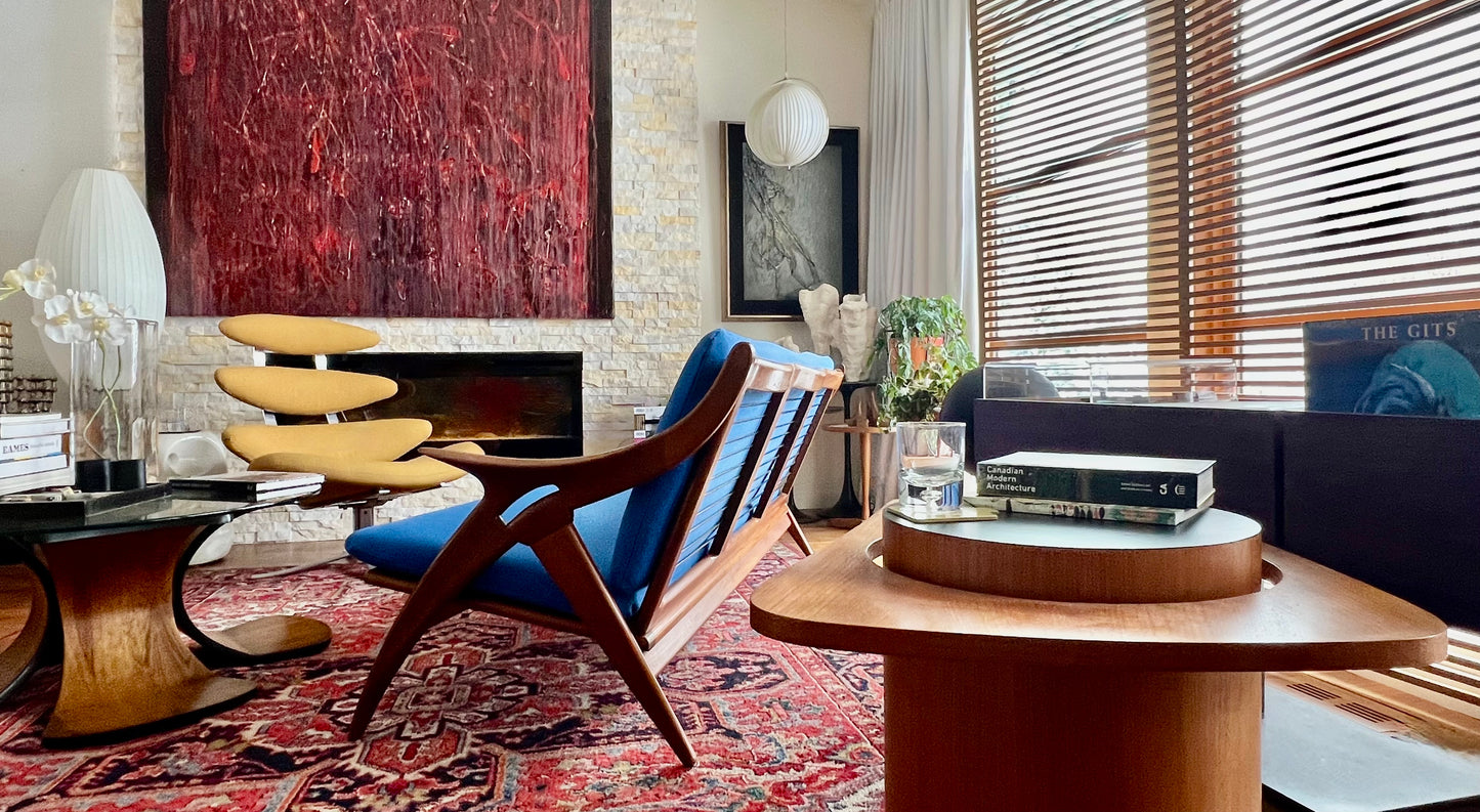 SCULPTURAL SOLID MAHOGANY 3 SEATER COUCH VINTAGE MID CENTURY MODERN SOFA DE STER  DUTCH MADE DESIGNED