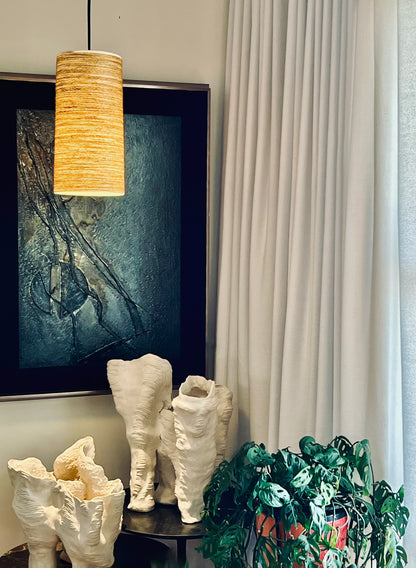 LOTTE & GUNNAR BOSTLUND PENDANT LAMP ORIGINAL FIBREGLAS SHADE